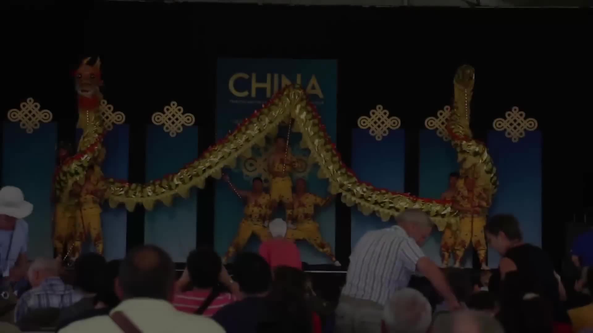 ⁣Chinese Dragon Dance